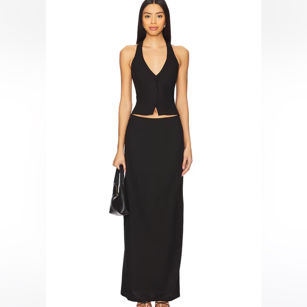All The Ways Zephyra Skirt Set in Black Large New With Tags